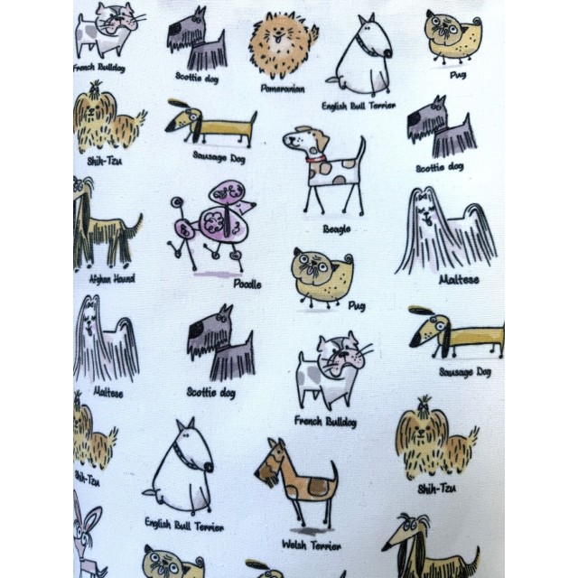 Doggos textile tote bag