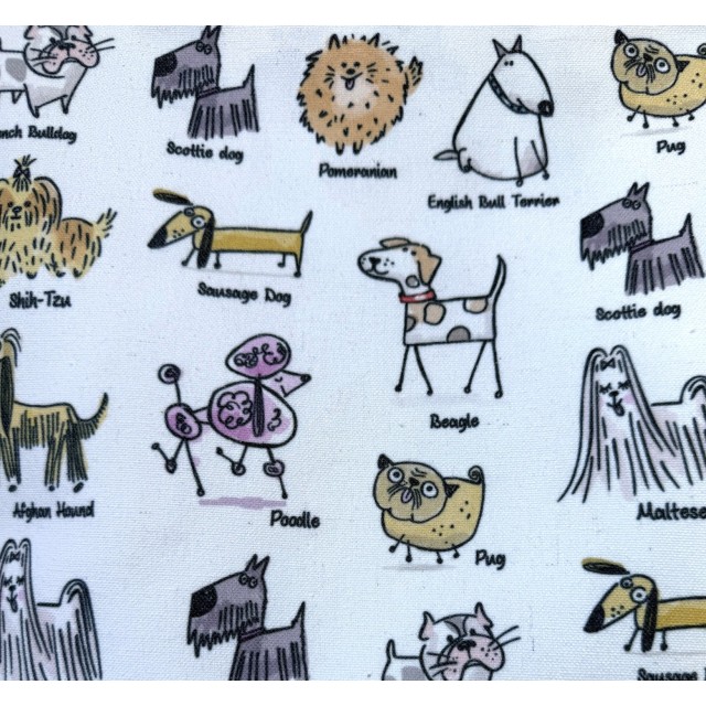 Doggos textile tote bag