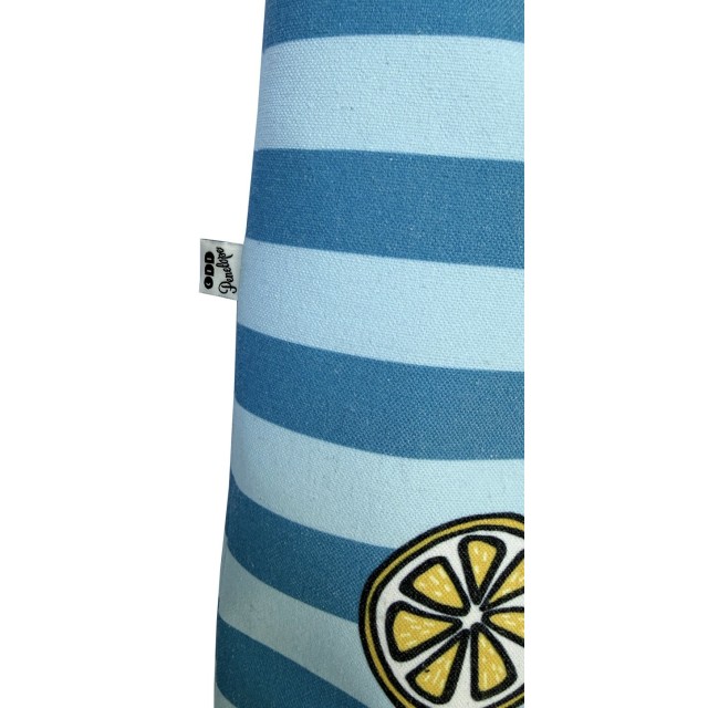 Lobster / blue textile tote bag