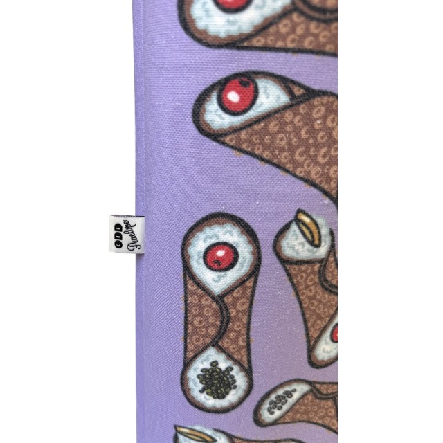 Cannoli / lilac textile tote bag