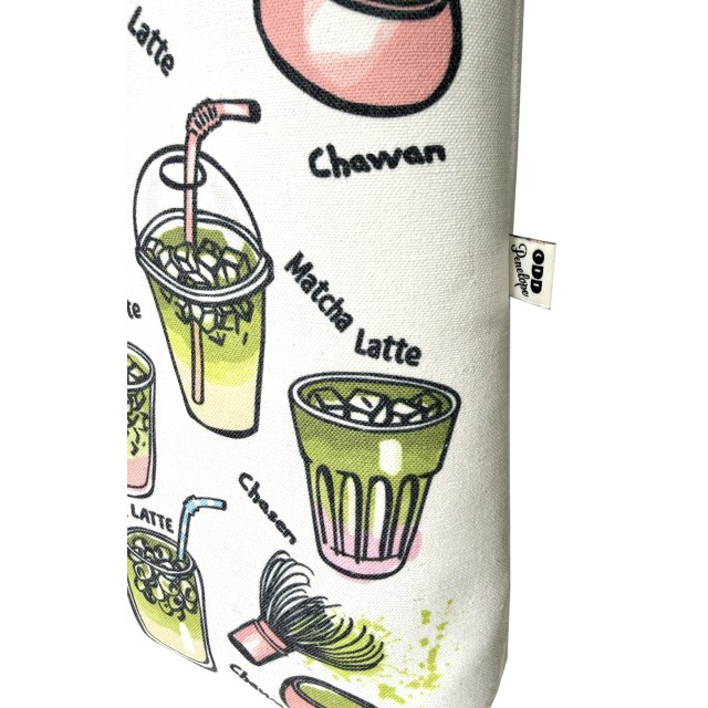 Matcha Latte textile tote bag