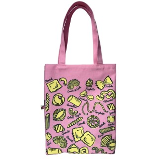 Pasta textile tote bag