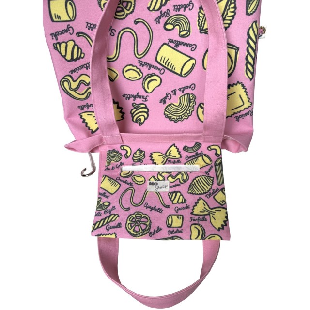 Pasta textile tote bag