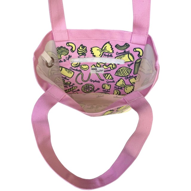 Pasta textile tote bag
