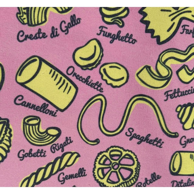 Pasta textile tote bag