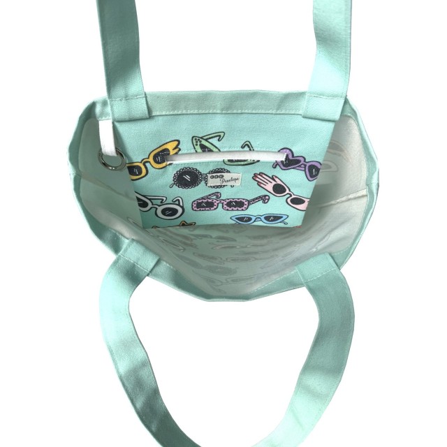 Sunglasses textile tote bag