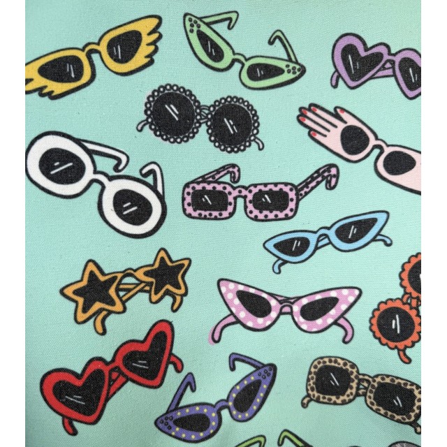 Sunglasses textile tote bag