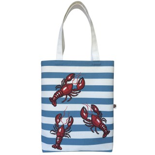 Lobster white/blue textile...
