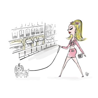 Pink Chanel costume