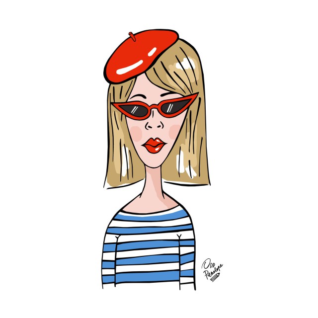 Sailor lady print