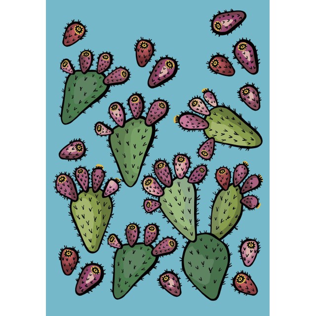 Cactus fig print